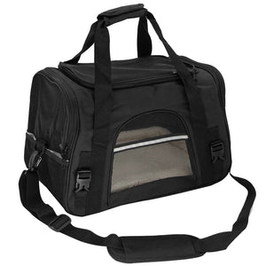 Airline-Approved Dog Carrier Backpack with Mesh Window: Portable Pet Transport Bag for Small Dogs