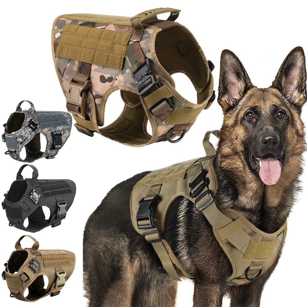 Dog Harness, Collar & Leash – k9 Tactical Working Dog Set