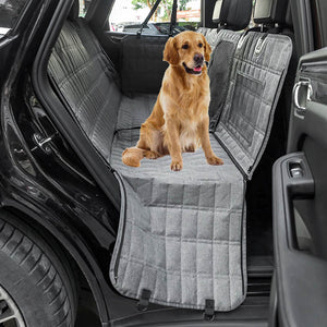 3-in-1 Waterproof Dog Car Seat Cover with Side Flaps