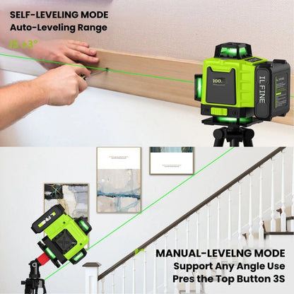 16-Line Professional 4D Laser Level – Precise Measurements and Accurate Alignment