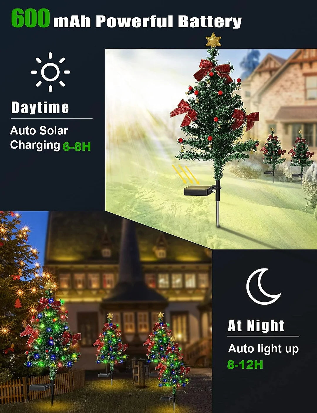 Solar Powered Christmas Tree