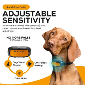 2-in-1 Citronella Spray Anti Bark Dog Training Collar - Auto & Remote Control Safe Humane Spray Dog Training Collar