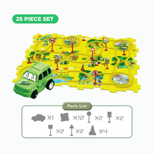 PuzzleRacer™ Kids Car Track Set