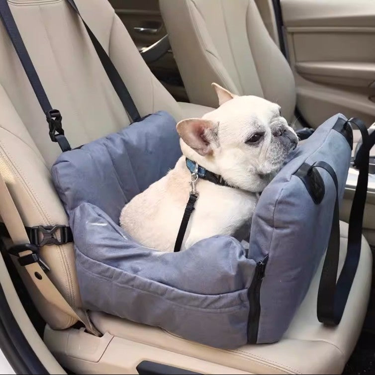 3-in-1 Waterproof Dog Car Booster Seat With Safety Belt