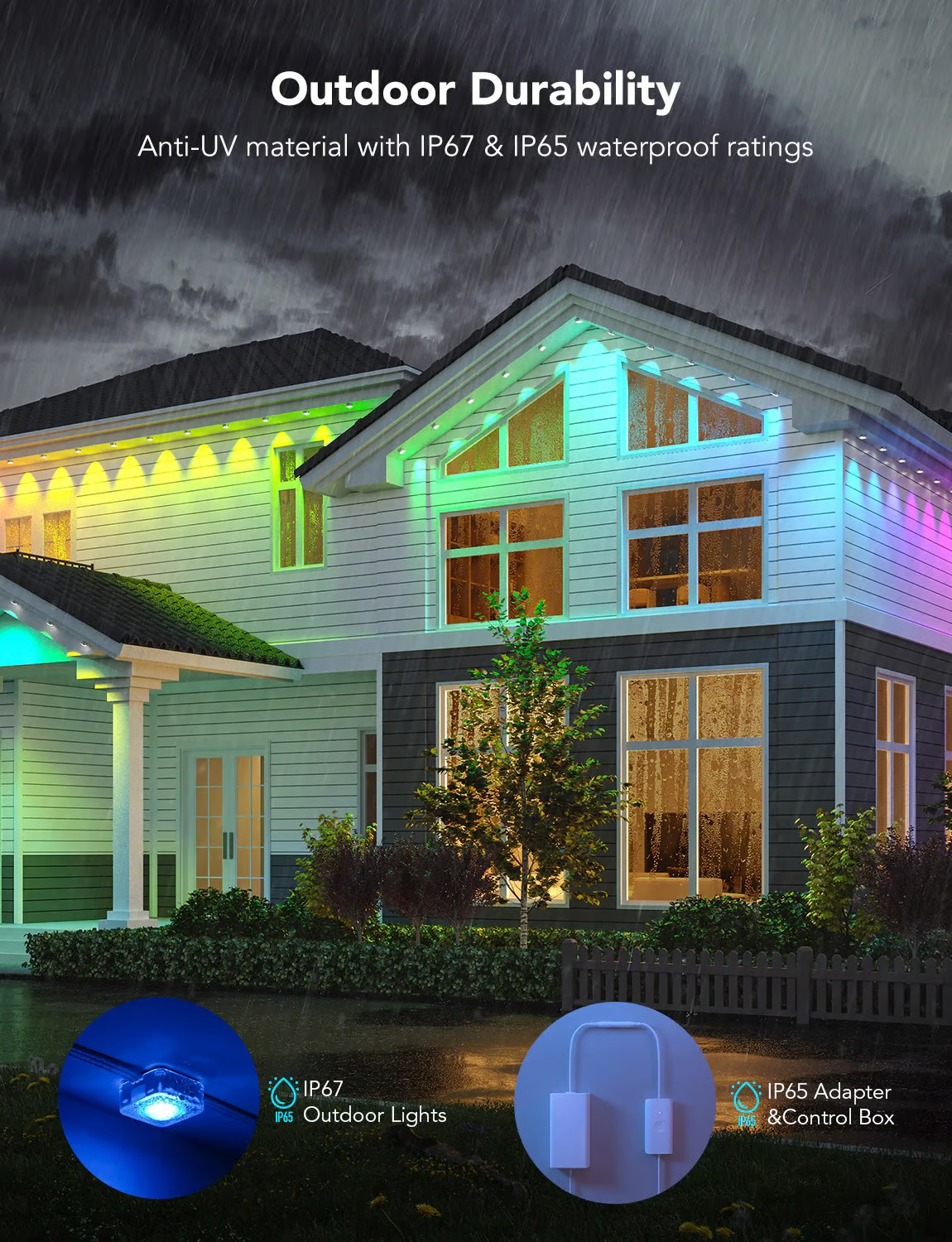 Outdoor Waterproof WiFi Bluetooth Smart Led Strip Light