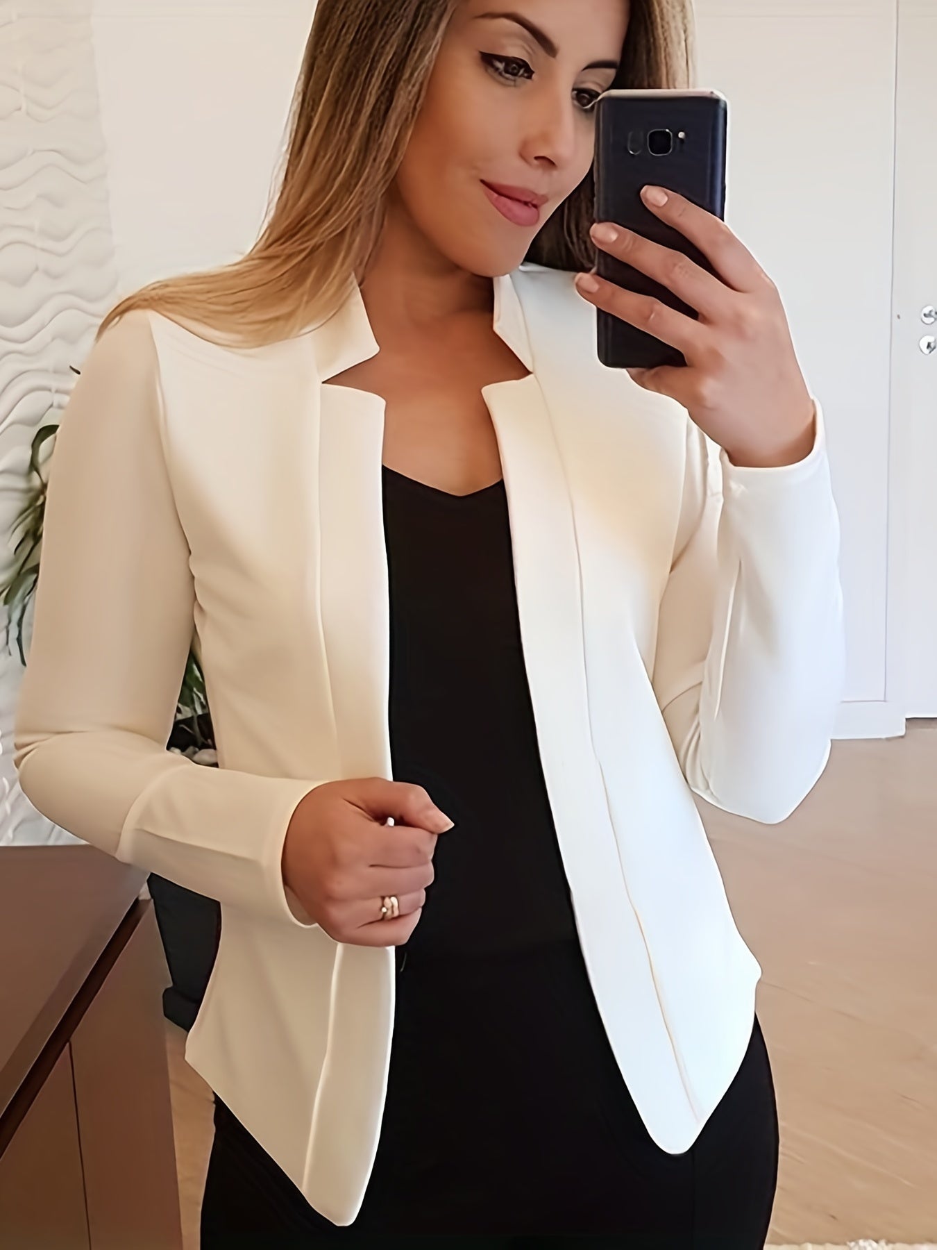 Women's Open Front Blazer Jacket