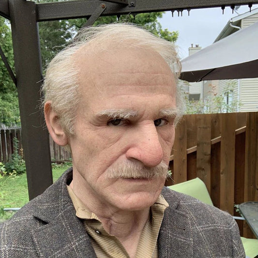 Creepy Old Man Mask – Realistic Latex Halloween Mask for Adults