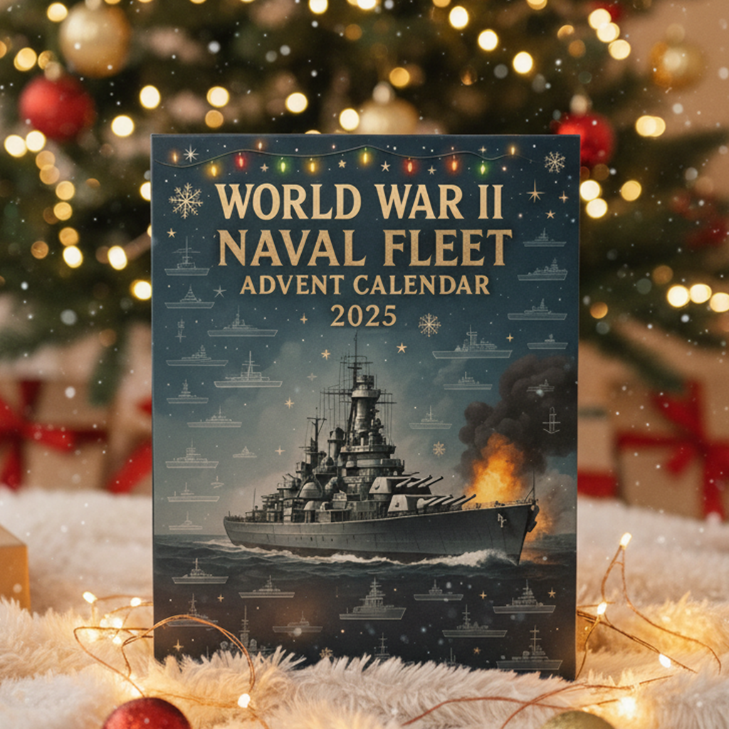 Christmas Gift--WWII Naval Fleet Advent Calendar 2025 – 24 Days of Iconic Warships