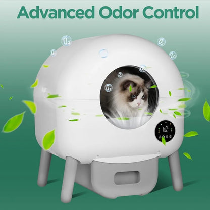 100L Automatic Cat Litter Box Self Cleaning