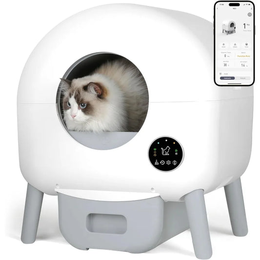 100L Automatic Cat Litter Box Self Cleaning