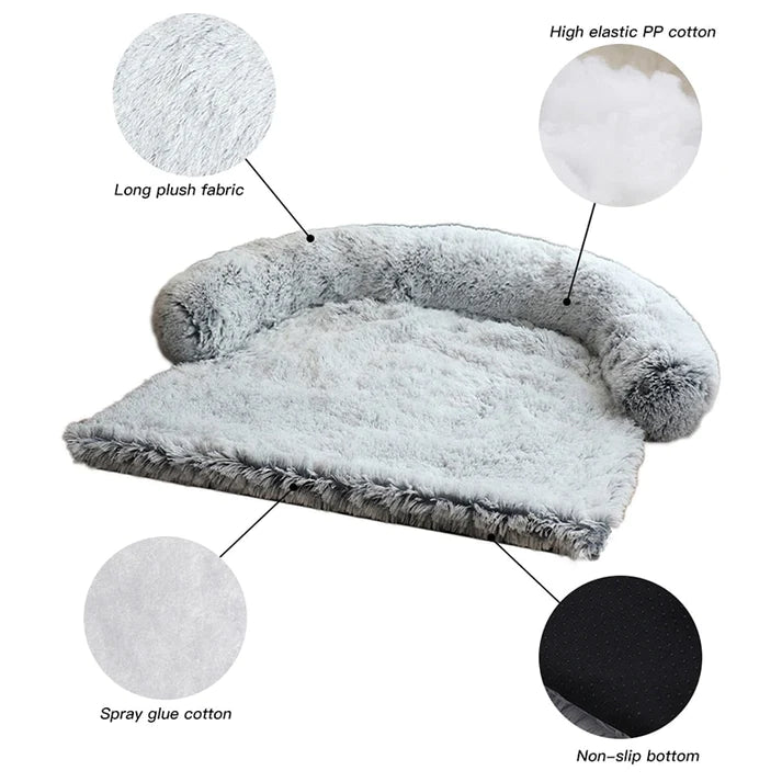 Washable Pet Sofa Dog Bed Calming Bed For Dogs