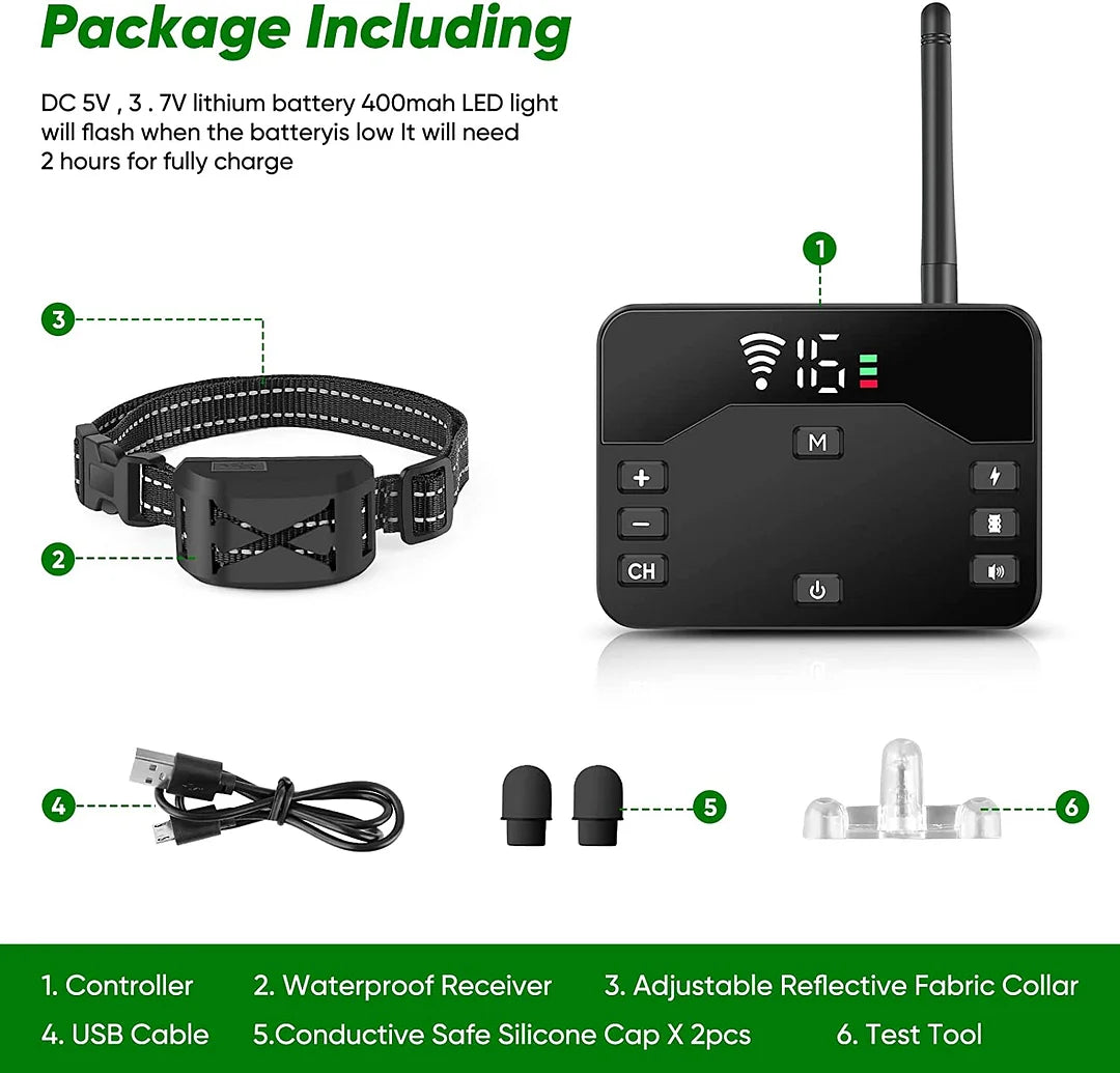 Wireless Dog Fence Wireless Boundary Containment System