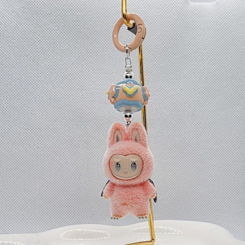 Labubu Zimomo Cloud Theme Plush Charm Keychain