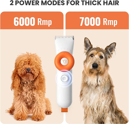 Professional Pet Grooming Clippers - Silent Electric Hair Cutter with USB Rechargeable Function