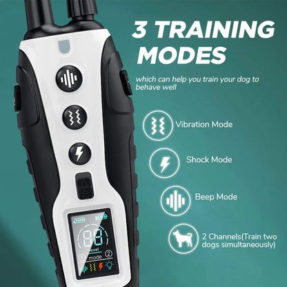 Dog Training Collar - Shock Collars for Dogs with 3280ft Remote Control Range