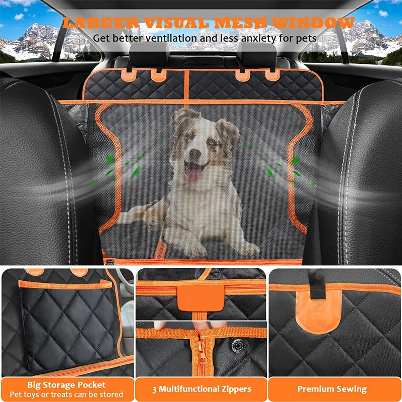 Waterproof Dog Car Seat Cover Soft Pet Seat Cover Hammock For Cars Trucks SUVs