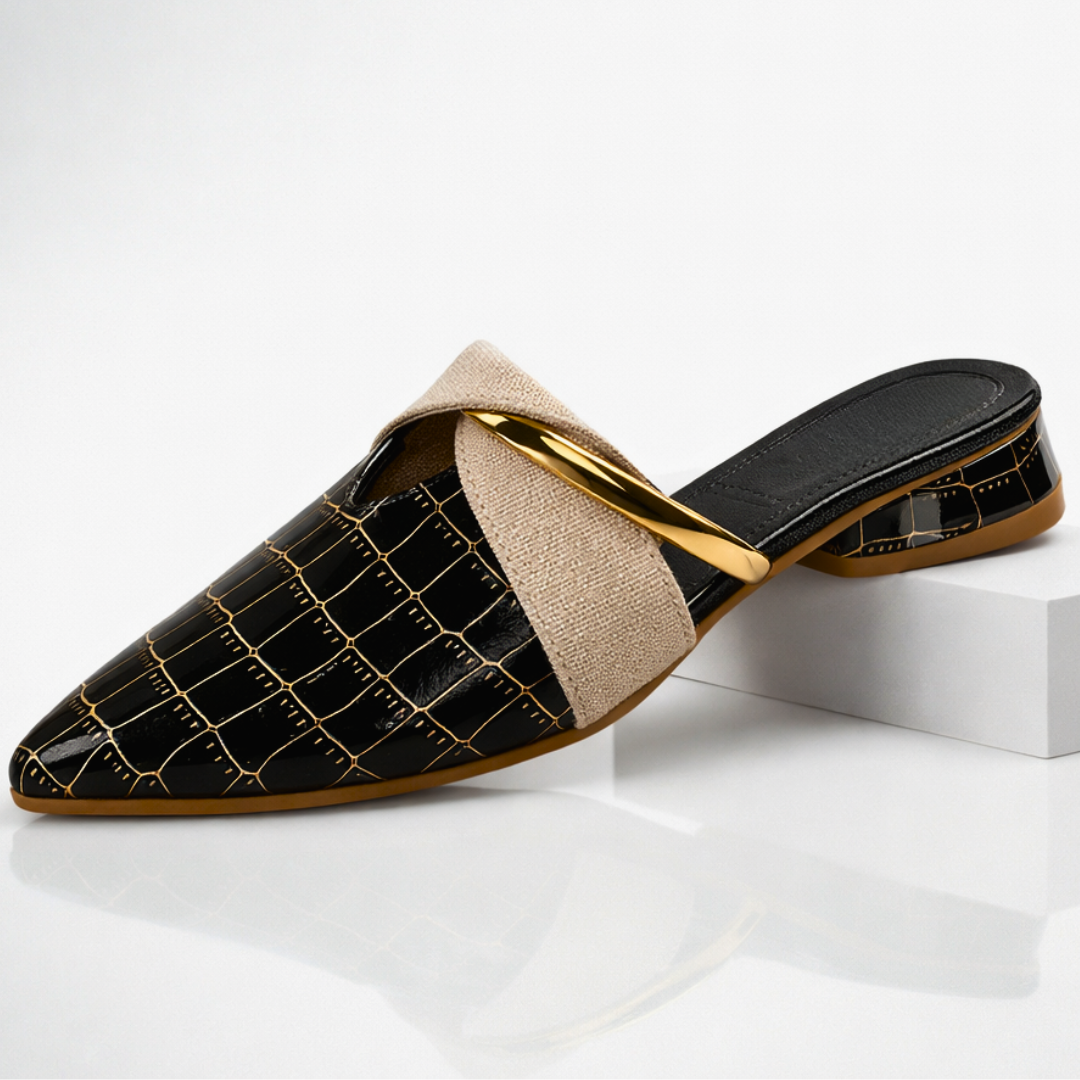 Harper | Women's Croc Pointed-Toe Mules