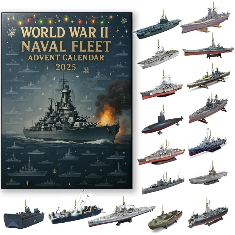Christmas Gift--WWII Naval Fleet Advent Calendar 2025 – 24 Days of Iconic Warships