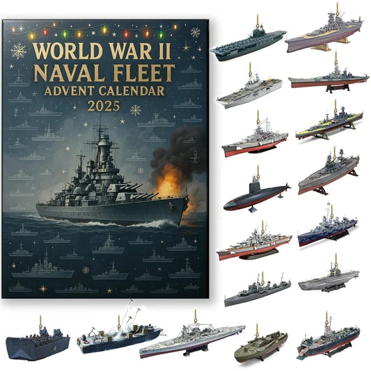 Christmas Gift--WWII Naval Fleet Advent Calendar 2025 – 24 Days of Iconic Warships