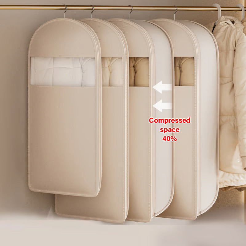 2025  Space Saving Hanging Garment Bag with Self Compression Zipper