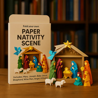 DIY Paper Nativity Scene