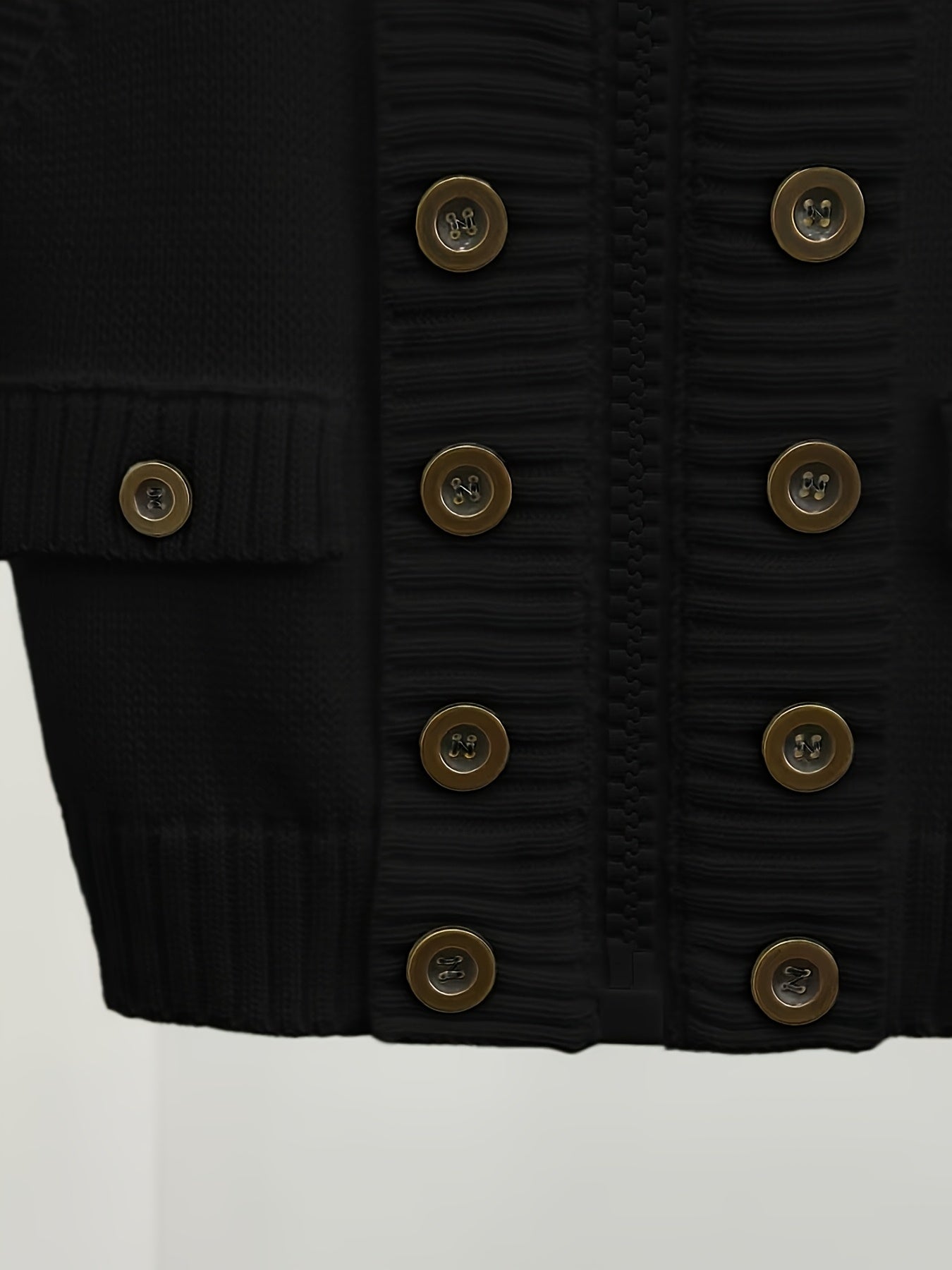 Women's High Collar Ribbed Knit Vest