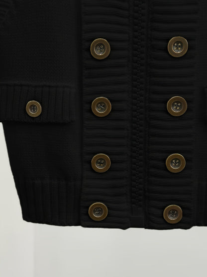 Women's High Collar Ribbed Knit Vest