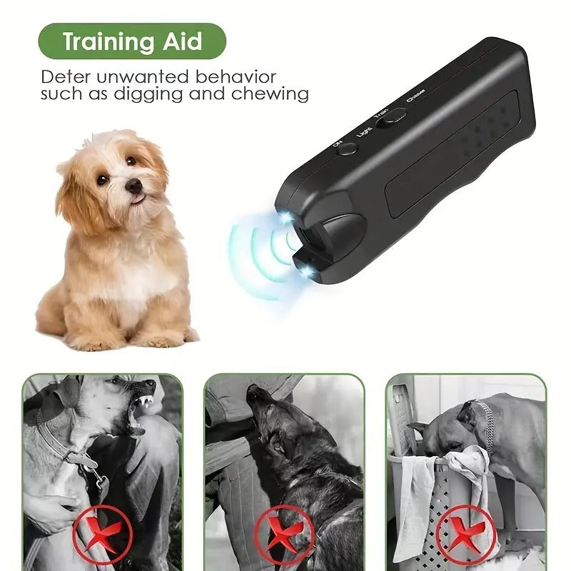 Handheld Bark Control Luminous Ultrasonic Dog Repeller