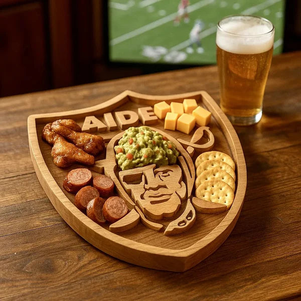 Team Legacy Wooden Charcuterie Board – Game Day Platter