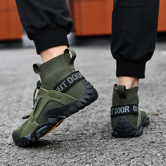 Men Slip-On High-Top Breathable Upstream Wading Shoes