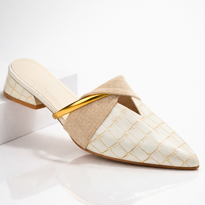 Harper | Women's Croc Pointed-Toe Mules