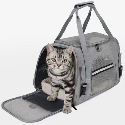 Portable Pet Carrier: Breathable Bag for Cats and Dogs During Travel