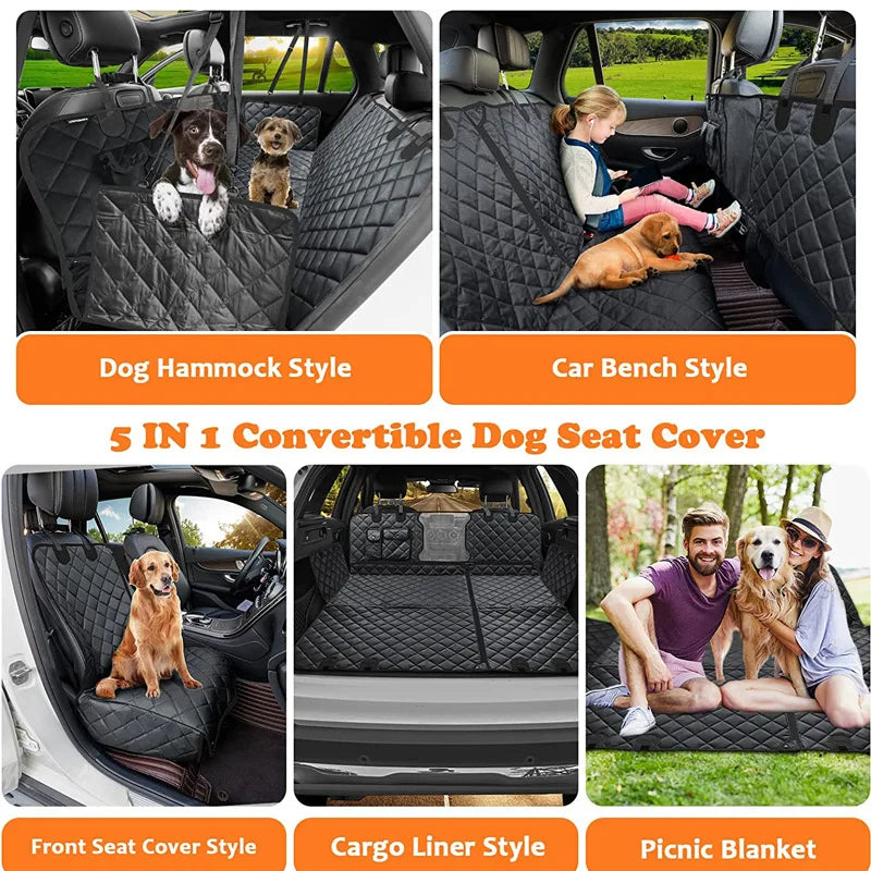 Waterproof Dog Car Seat Cover Soft Pet Seat Cover Hammock For Cars Trucks SUVs