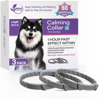 Calming Collars for dogs  - Adjustable and Waterproof Dog Anxiety Relief Collars