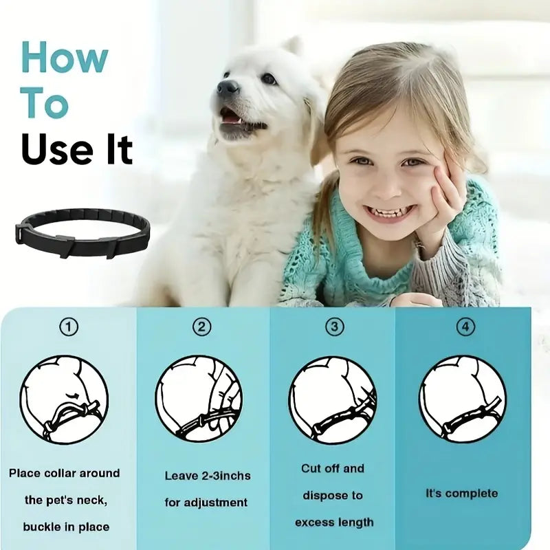 Calming Collars for dogs  - Adjustable and Waterproof Dog Anxiety Relief Collars