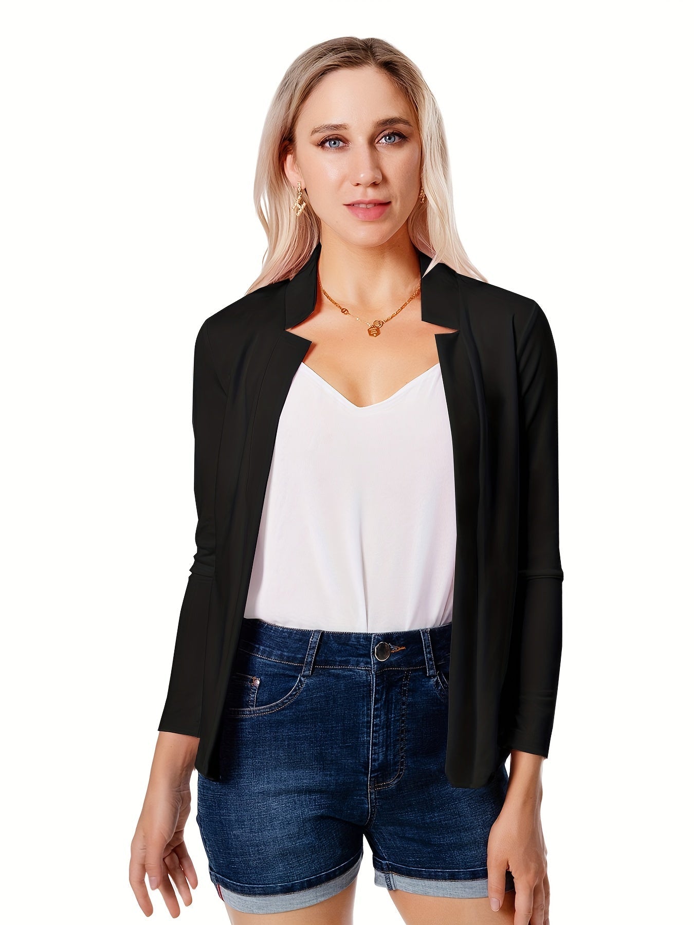 Women's Open Front Blazer Jacket