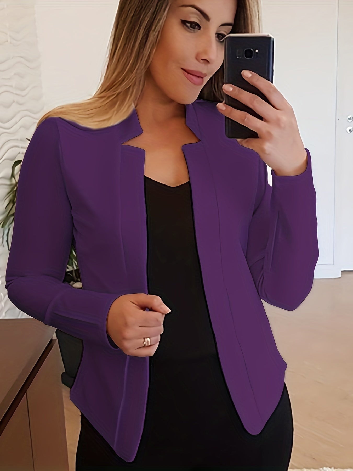 Women's Open Front Blazer Jacket