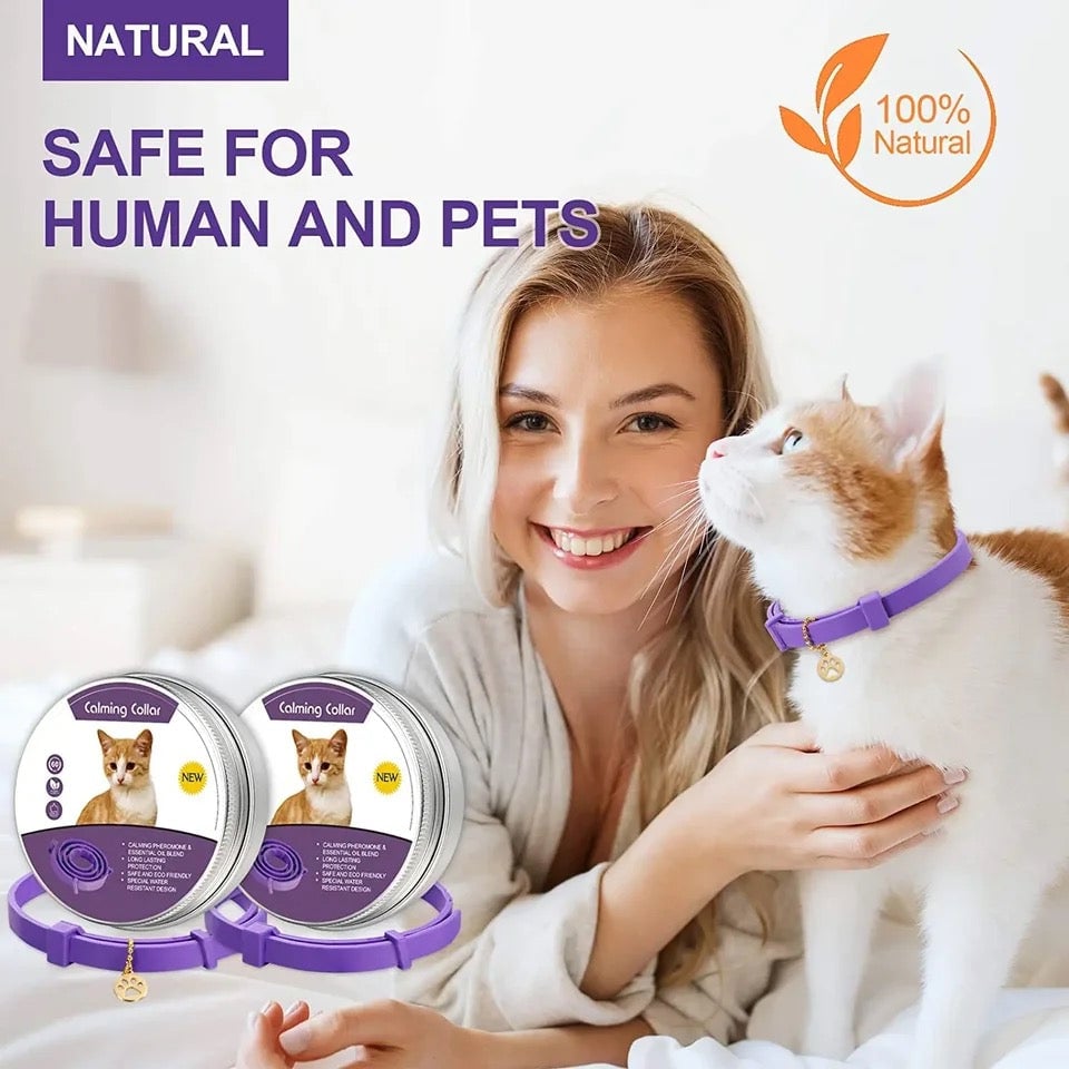 Pheromone calming collar for dogs and cats