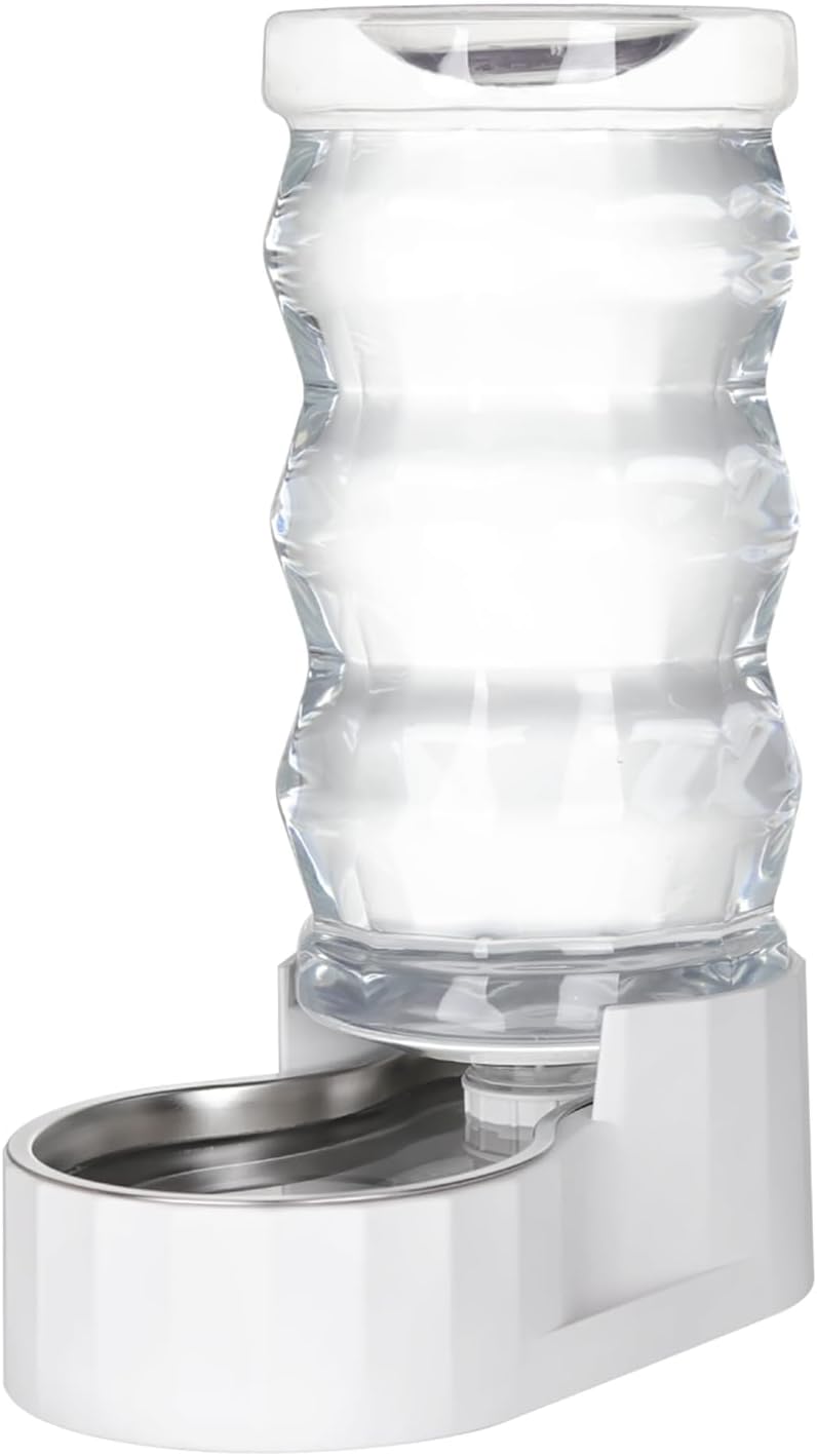 Stainless Steel Pet Waterer - Automatic BPA-Free Water Feeder, 8L Capacity with Two Caps & Filters