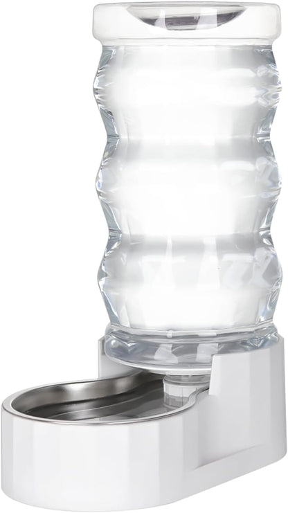 Stainless Steel Pet Waterer - Automatic BPA-Free Water Feeder, 8L Capacity with Two Caps & Filters