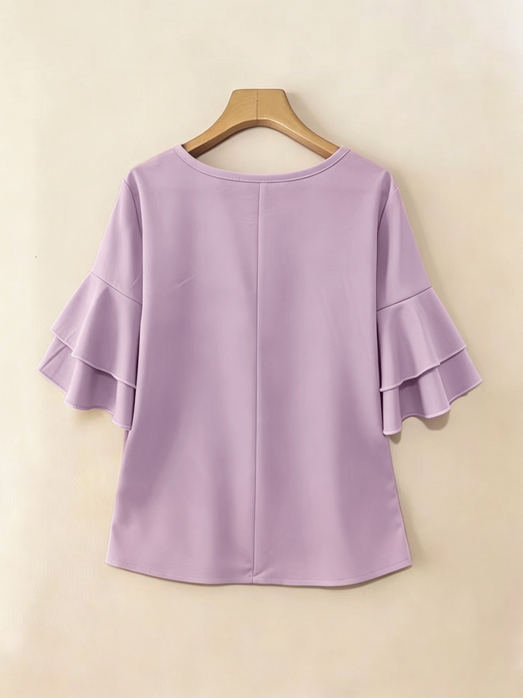 Women's Layered Ruffle Sleeve Blouse
