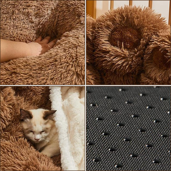 Calming Bear Paw Bed for Pets