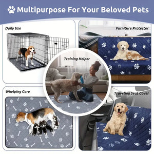 Super Absorbent Reusable Dog Pee Pads - Non-Slip and Washable Potty Training Mat