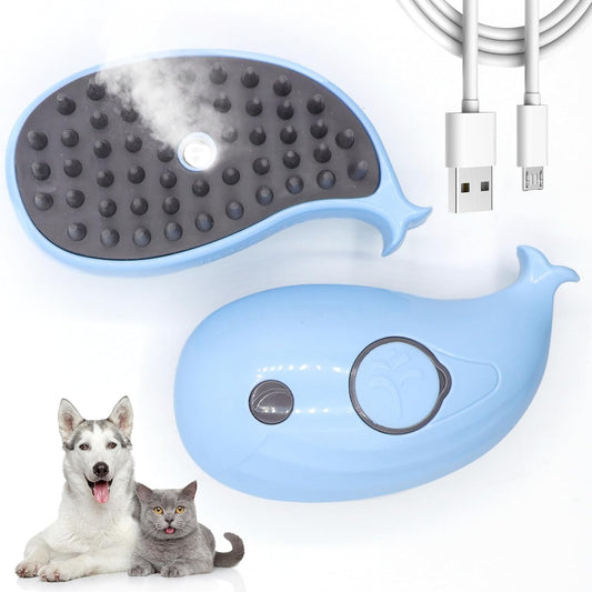 3 in 1 Steam Brush for Cats and Dogs