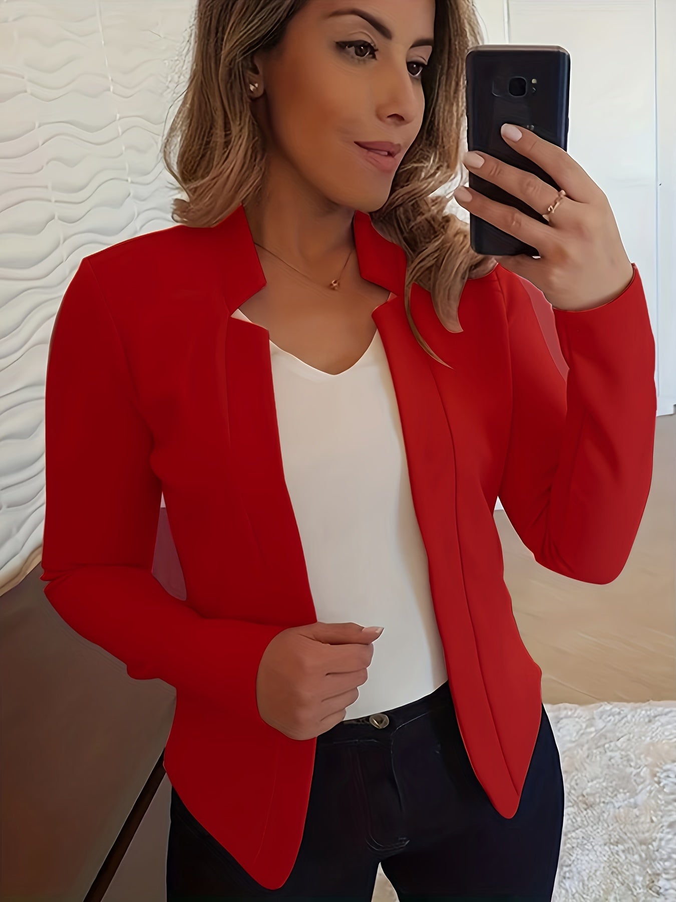 Women's Open Front Blazer Jacket