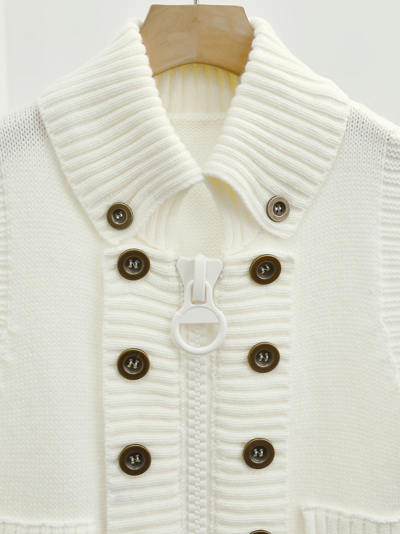 Women's High Collar Ribbed Knit Vest