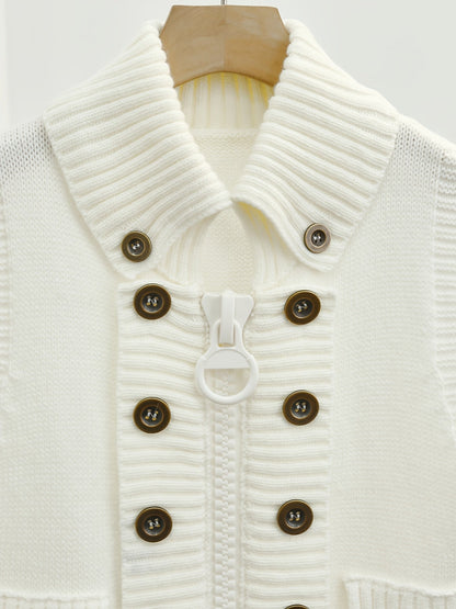 Women's High Collar Ribbed Knit Vest