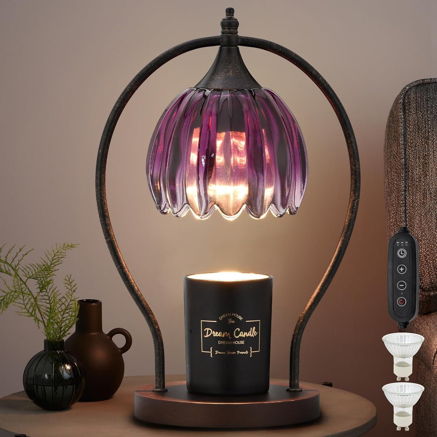 Electric Wax Candle Warmer Lamp with Timer for Decor Home Room