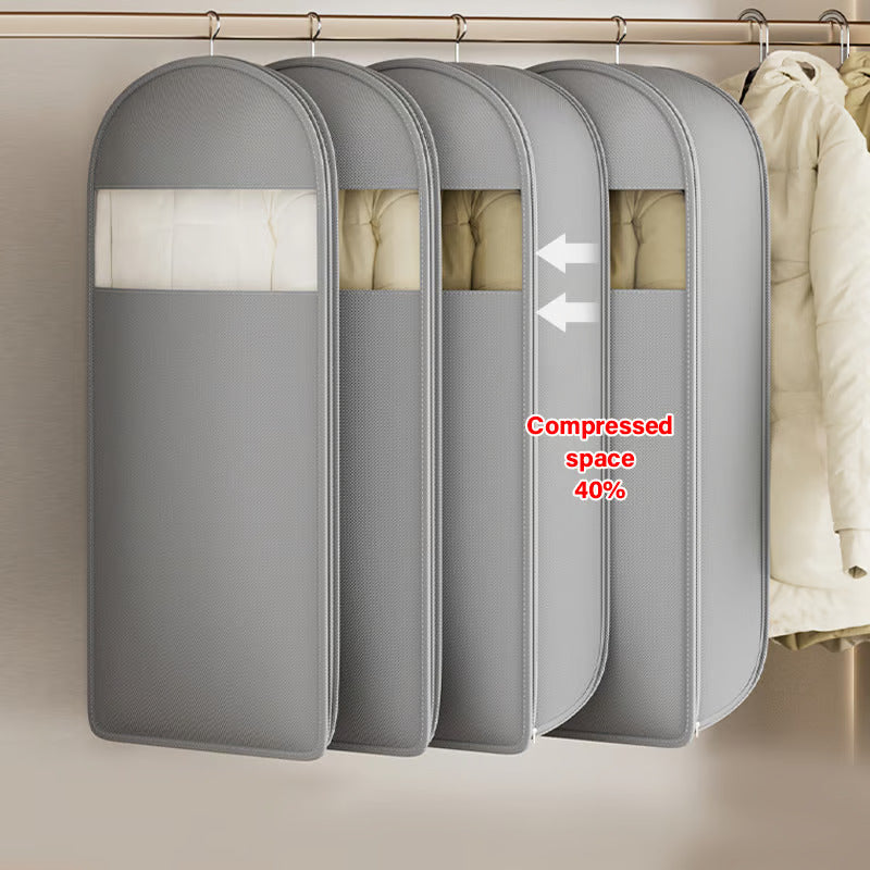 2025  Space Saving Hanging Garment Bag with Self Compression Zipper