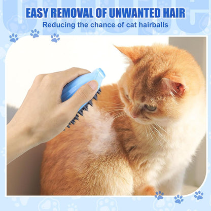 3 in 1 Steam Brush for Cats and Dogs